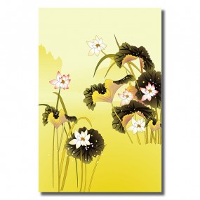 Tranh dán tường Hoa Sen